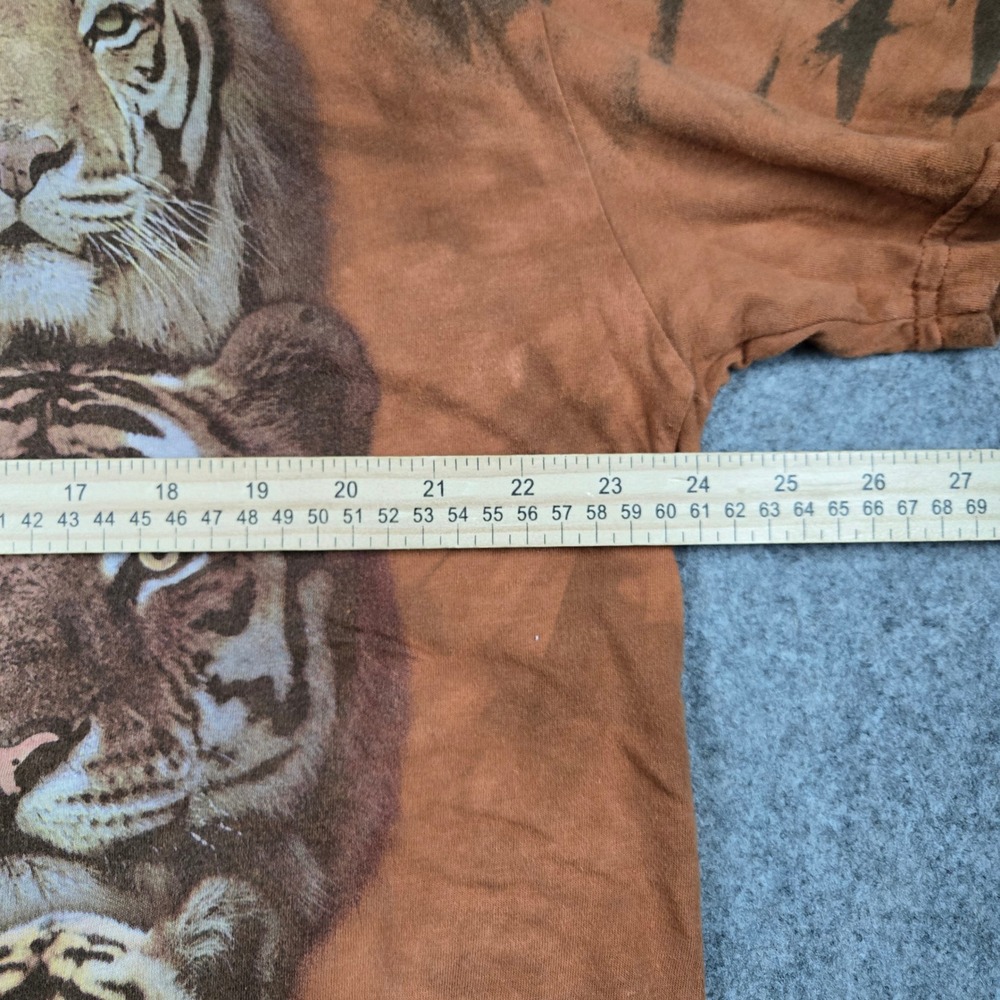 The Mountain Evolution Tiger Graphic Shirt Mens XXL Orange Tie Dye Wildlife Tee - Picture 6 of 7